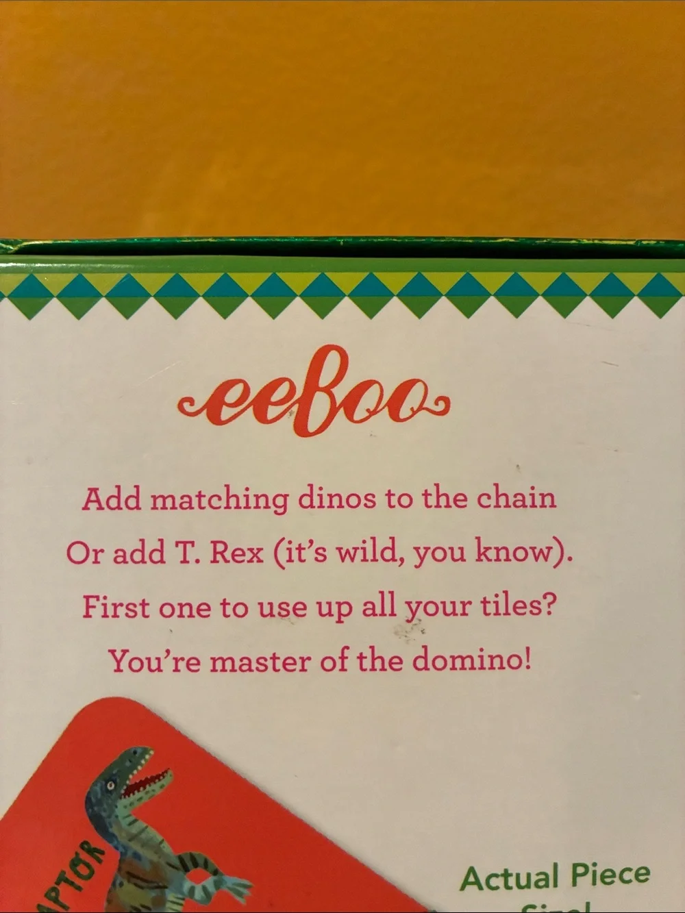 eeboo - GIANT SHINY DINOSAUR DOMINOES